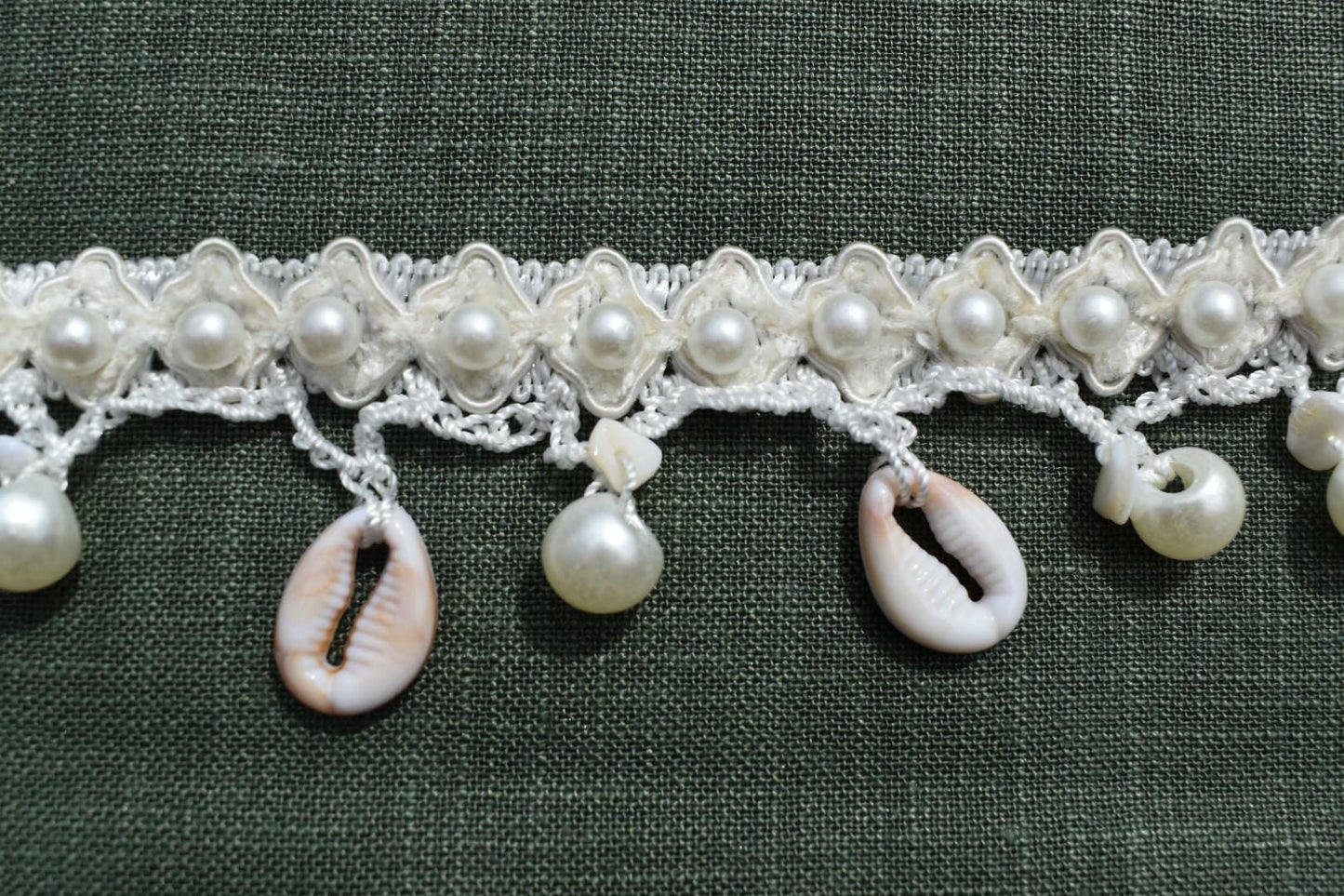 Crochet Shell Trim | Pearl, Cowrie, Starfish | Coastal Decor